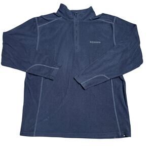 COLUMBIA SPORTSWEAR LIGHTWEIGHT XL EXTRA LARGE SWEATER HALF ZIP BLACK HIKING